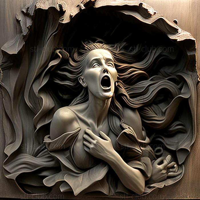 3D мадэль Доротея Таннинг, американская художница. (STL)
